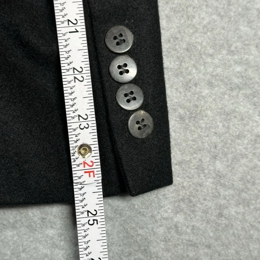Brooke & Deane Pure Wool Blazer Mens 40R Black Jacket‎ Made In USA NOTE
